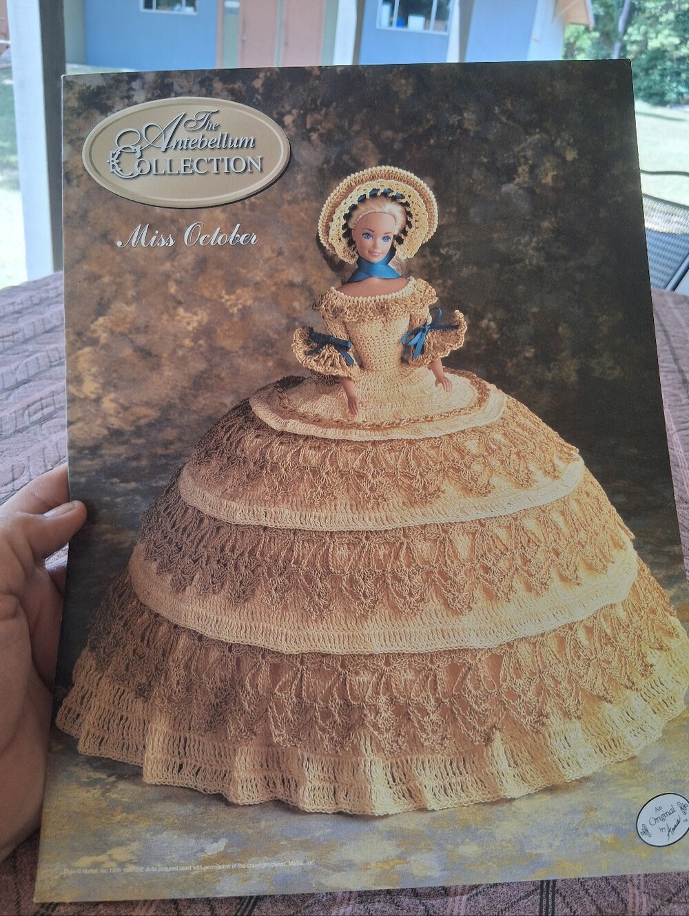 Annie's Antebellium Bed Doll Miss October Crochet Pattern Fashion Doll Barbie